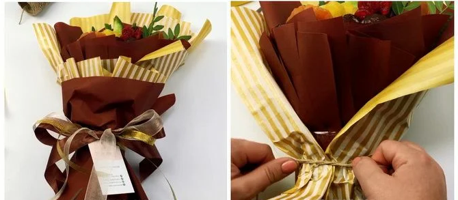 Простой букет из сухофруктов